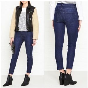 AGOLDE Sophie High Rise Crop Skinny Jeans Women Size 26 Indigo Dark Wash